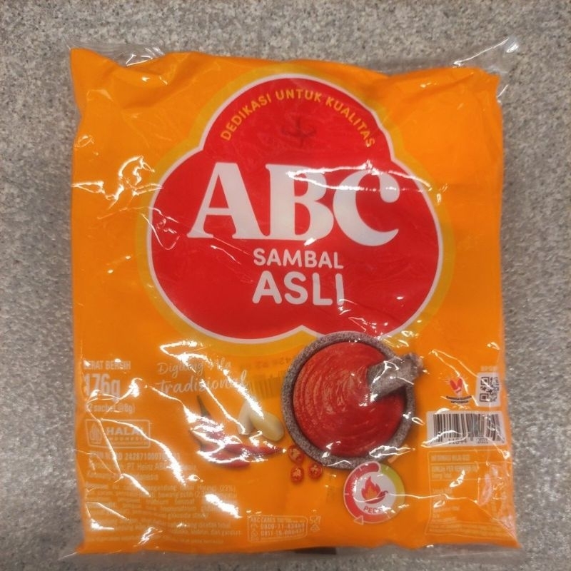 

ABC SAMBAL ASLI SACHET (22sachet x 8gr) 176gr