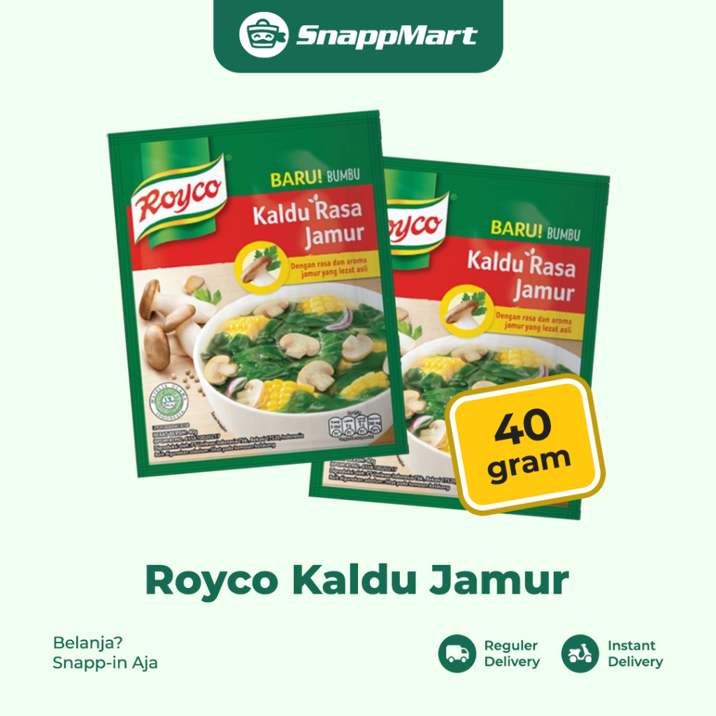 

Royco Kaldu Rasa Jamur (40 gram) - REGULER / INSTANT / SAMEDAY - Bahan Masak & Bumbu