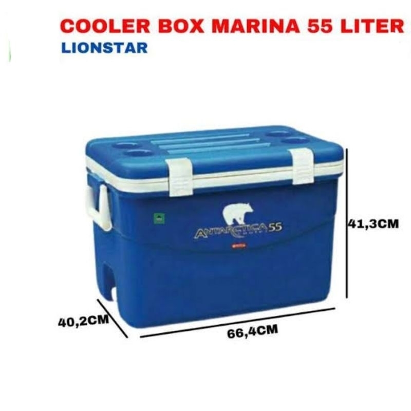Termos Es Segi 55Lt I-26 Lion Star Travel Cooler Box Ice Antarctica 55L 55 Liter Kotak Serba guna An