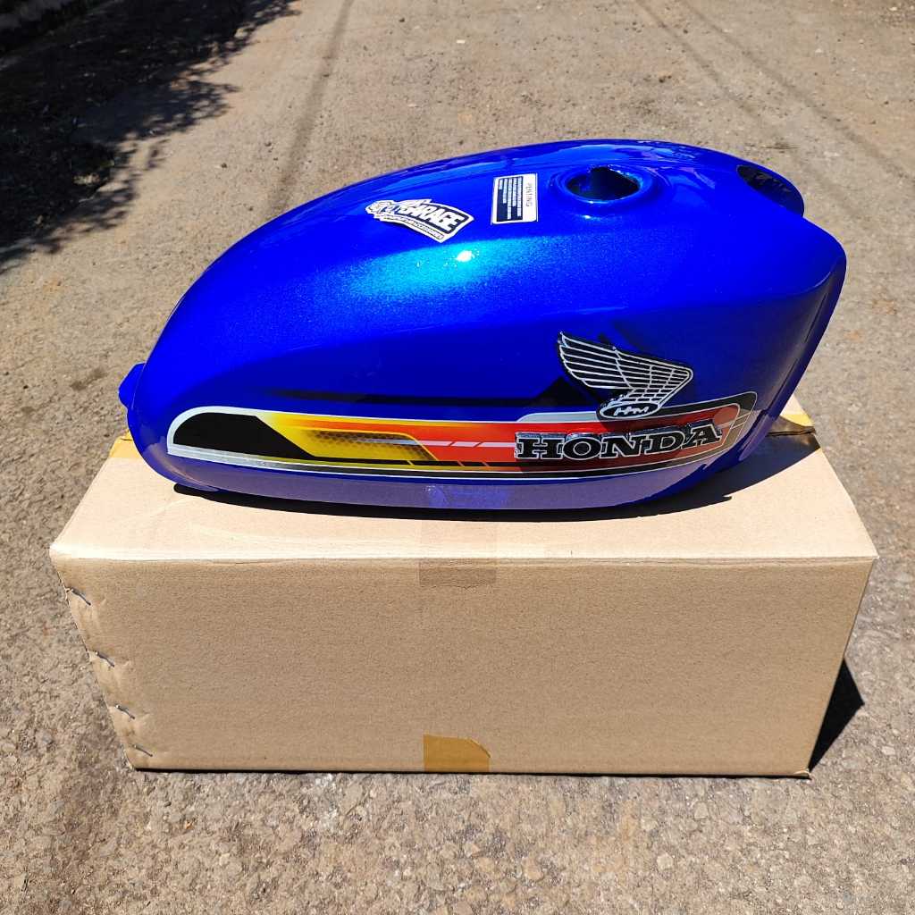 Tangki cb 100 Biru Tengki cb100 CB 125 Cb125 Pres Bahan Tebal Galfanis