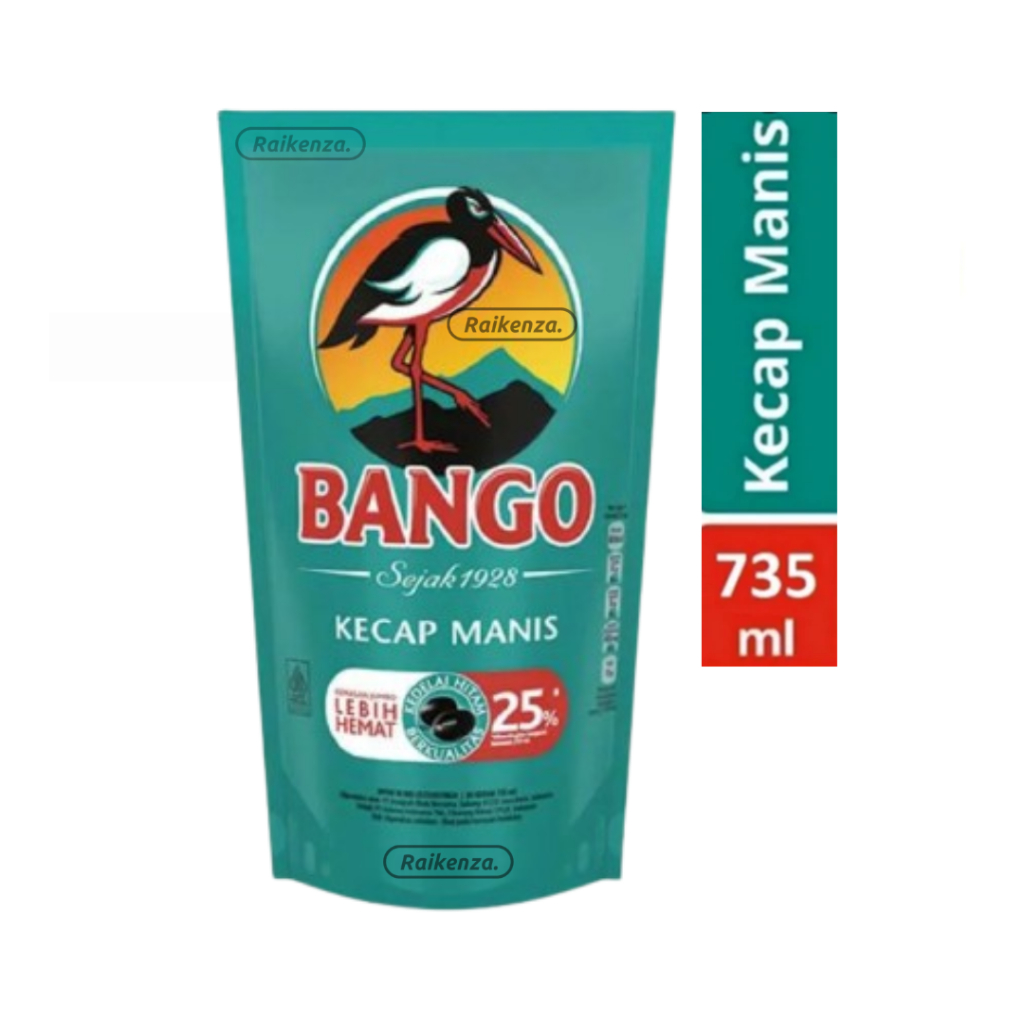 

Kecap Manis Bango Refill Pouch 1000gr/950gr 735ml Kecap Manis Serbaguna