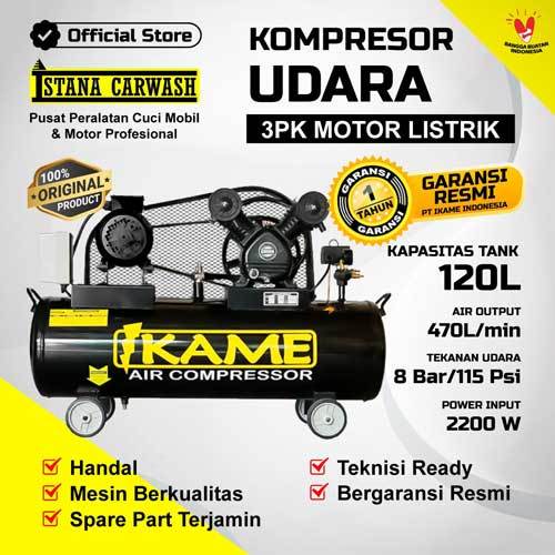 IKAME KOMPRESOR ANGIN 3 PK LISTRIK | KOMPRESOR TERBAIK SE-INDONESIA | ORIGINAL DAN BERGARANSI