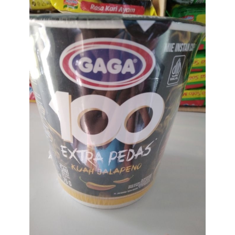 

Gaga Mie Cup Ekstra Pedas Kuah Jalapeno 75 Gram