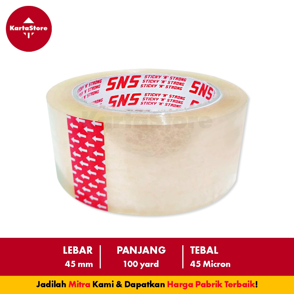 

LAKBAN BENING/COKLAT 100 YARD X 45 MM KUALITAS DAIMARU