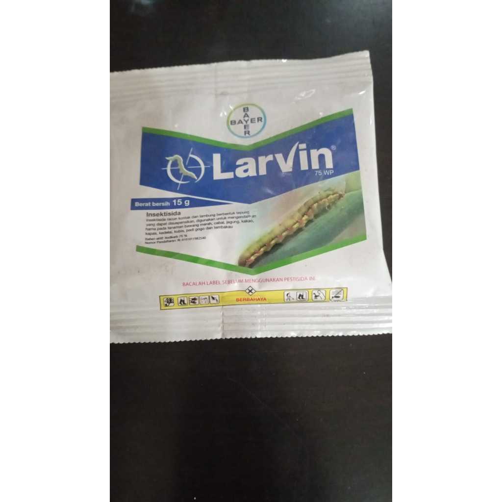 Bayer LARVIN 75 WP Insektisida Racun Kontak dan Lambung 15 gram