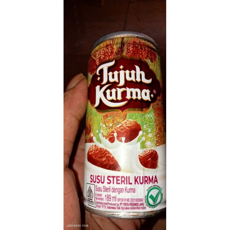 

kaleng bekas susu tujuh kurma hrg10001pc kondisi 98% j