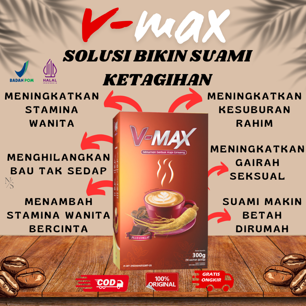 

BESTSELELR V-MAX Kopi Stamina Wanita Dewasa