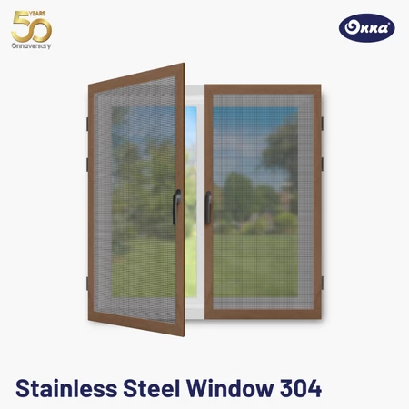 ONNA Stainless Steel Window (304) Jendela Kasa Baja / Kawat Anti Nyamuk (Ukuran Custom)