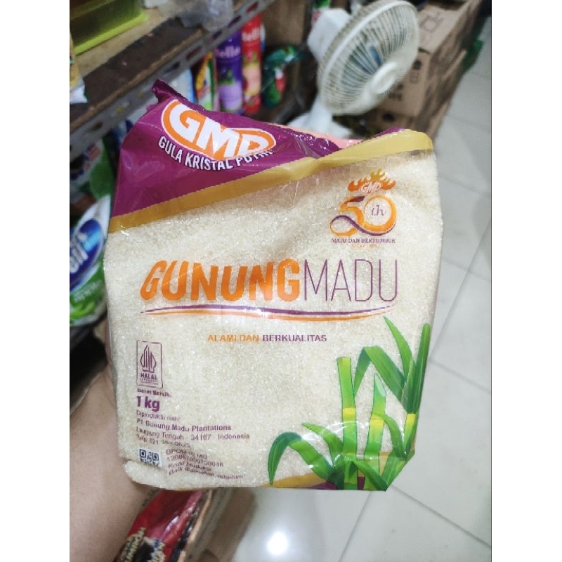 

Gula Pasir Kristal Cap GMP Gunung Madu Kualitas Bagus Premium 1kg 1 kg