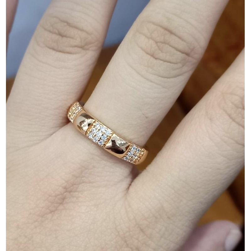 Cincin Xuping permata lapis emas