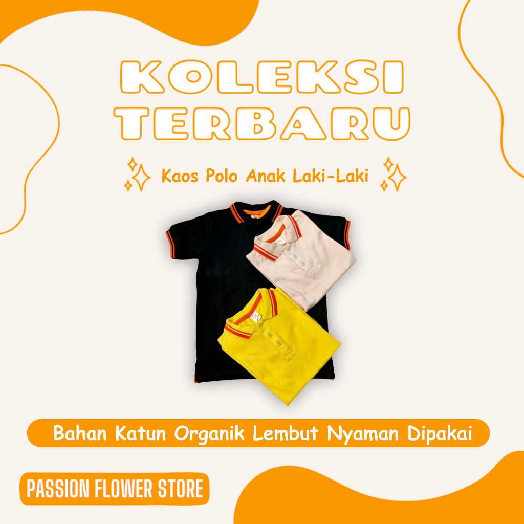 KAOS POLO anak passion flower