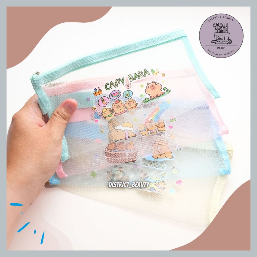 

KOTAK PENSIL JARING CAPYBARA TEMPAT PENSIL POUCH SLETING POUCH CAPYBARA TERMURAH