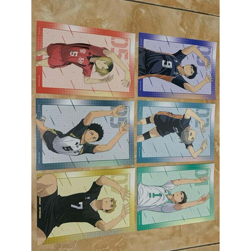 HAIKYUU OFFICIAL POSTCARD BENEFIT Kageyama Tobio | Sugawara Koshi | Oikawa Tooru | Kozume Kenma | Ak