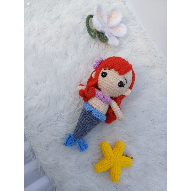 Ariel Mermaid Crochet Doll