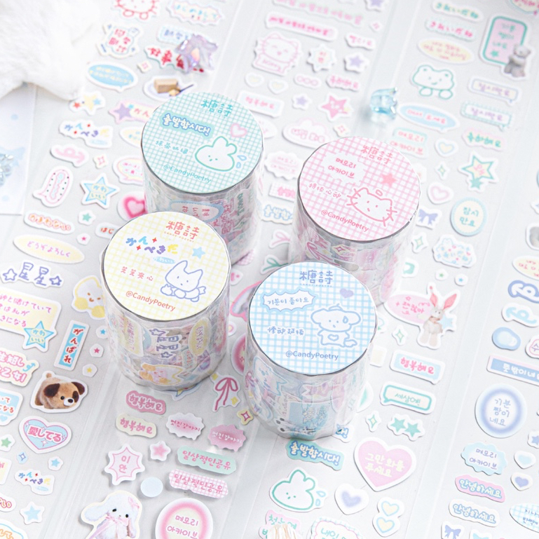

Stiker Sticker Washi Gambar Beruang Lucu Bahan Kertas Untuk Dekorasi Scrapbook DIY