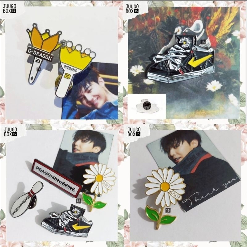 GD Pin Metal Badge Nike PMO Peaceminusone Fashion Daisy Flower Shoes Pattern Brooch Fashion Style Ba
