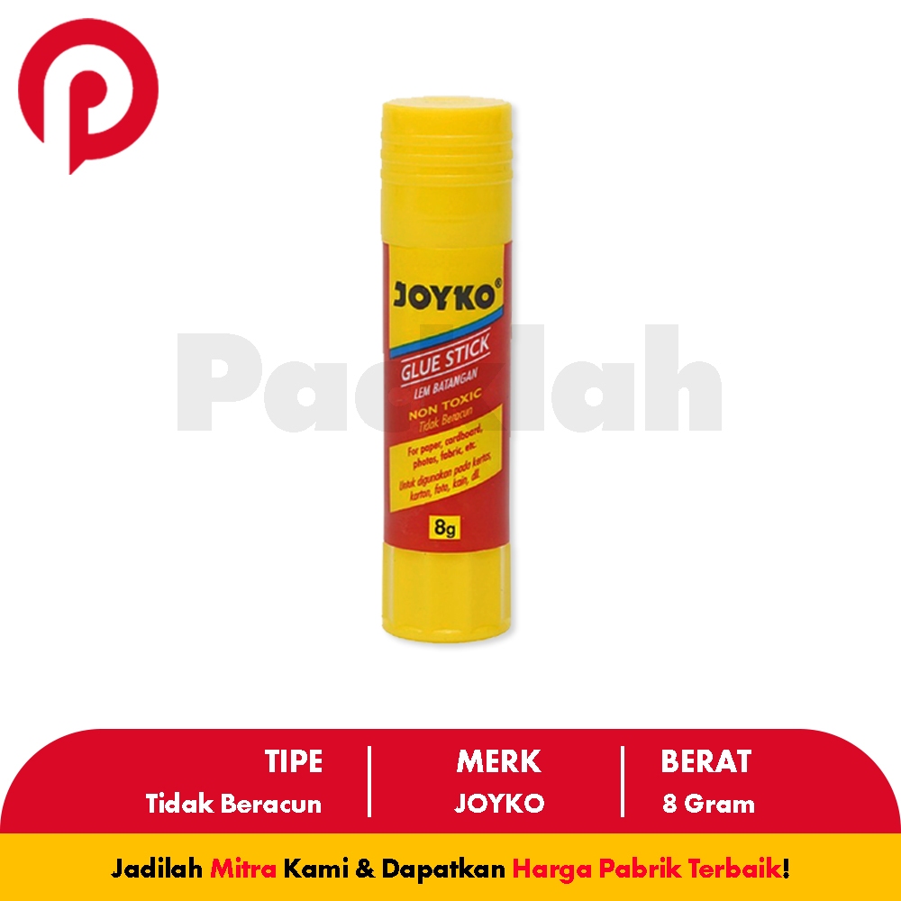 

LEM KERTAS / STICK GLUE 8 Gram JOYKO PackLah