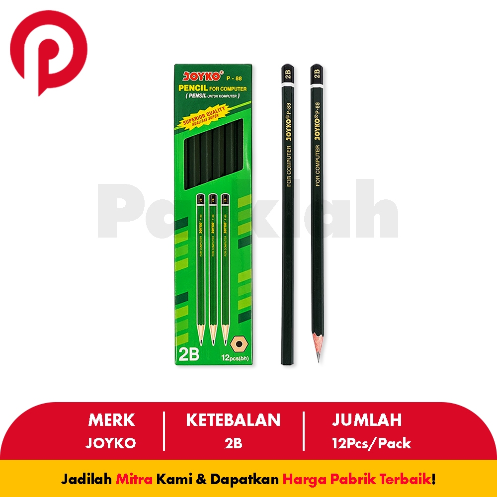

Pensil 2B JOYKO P-88 2B 1 BOX 12 PCS PackLah