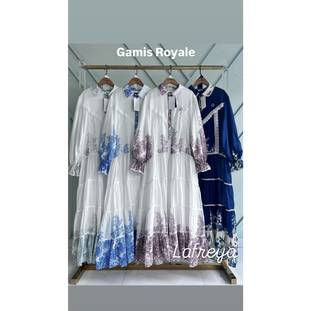 Cleome Lafreya Gamis Royale Sindy Adelia Fashion Muslim Wanita Import LFY BKK