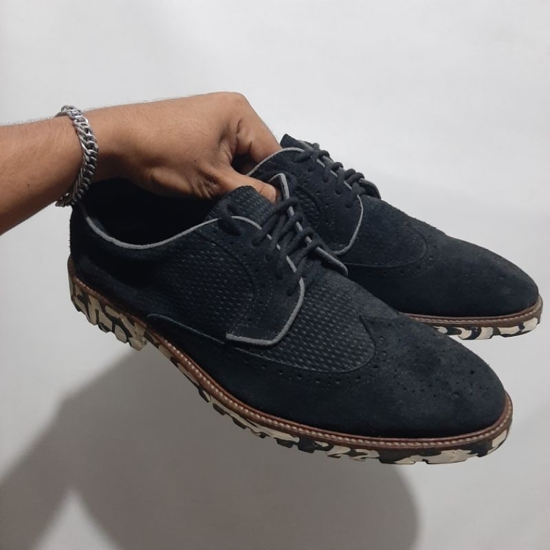 Zara Man made in portugal suede black size 45/46