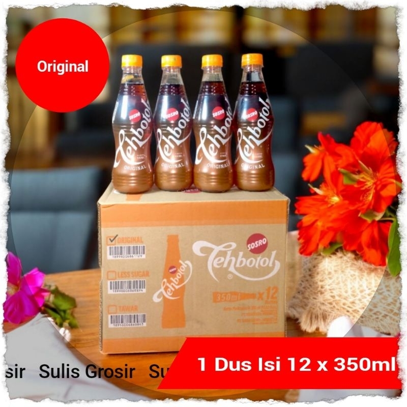

Teh Botol Sosro PET Original 350 ml Per Dus Isi 12 Botol