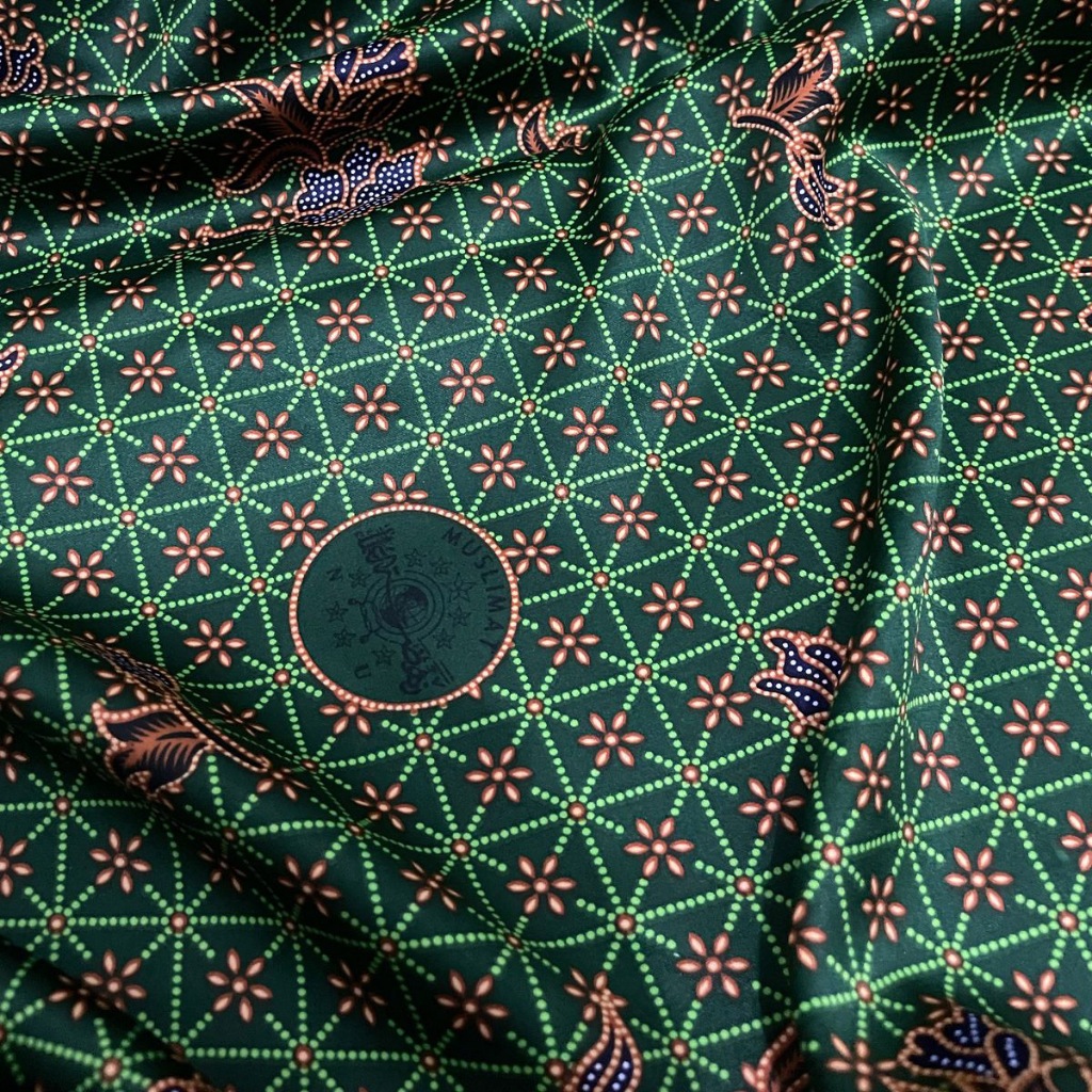 Bahan Kain Meteran Untuk Baju Gamis Muslimat Nu Wanita Terbaru Batik Panjang 3 Meter