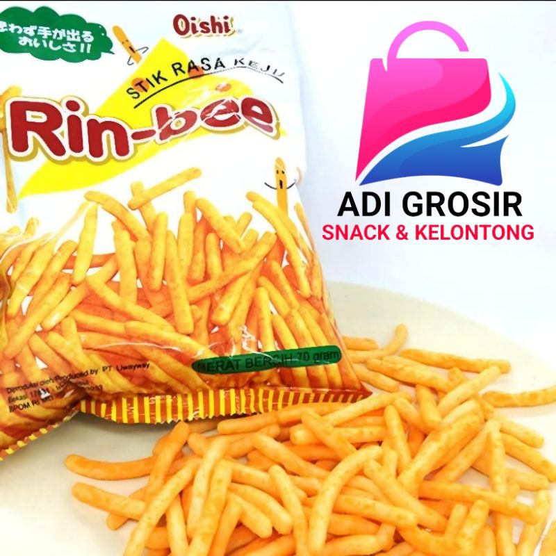 

OISHI RIN BEE KEJU Renceng isi 10 pcs x 10gr