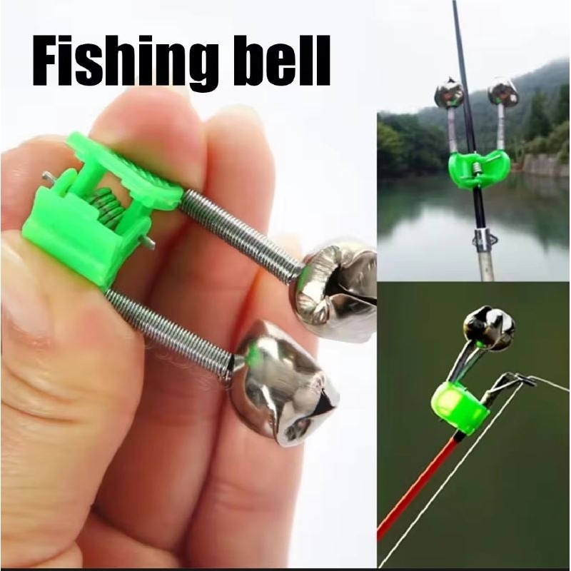 bel pancing Hook bite alarm Lonceng Joran pancing Double bell alarm