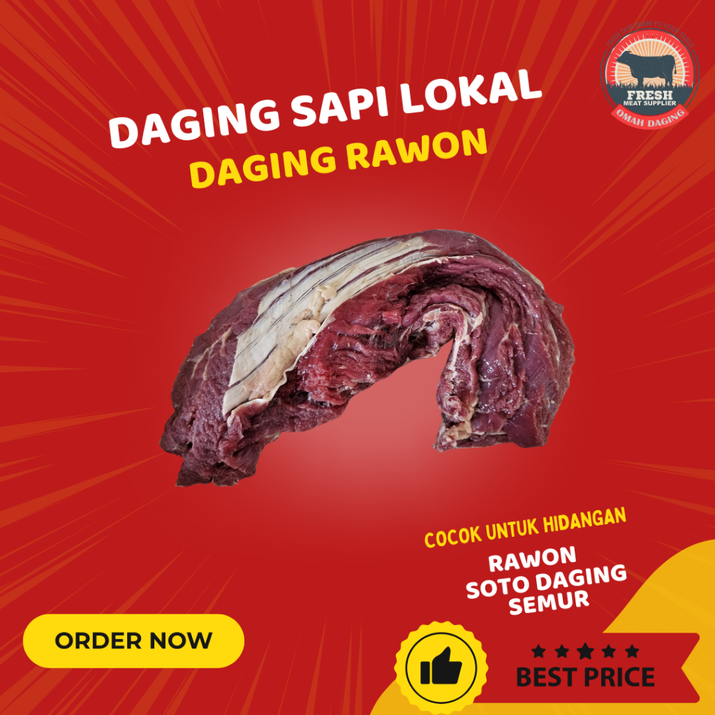 

DAGING SAPI RAWON FRESH 500 gr HALAL