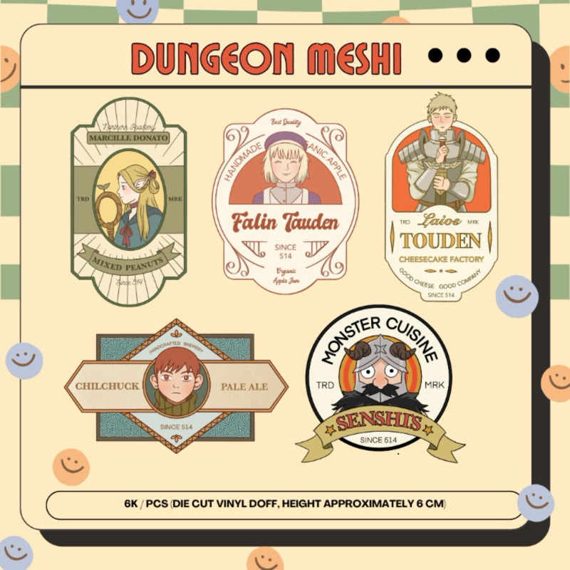

sticker dungeon meshi dunmeshi