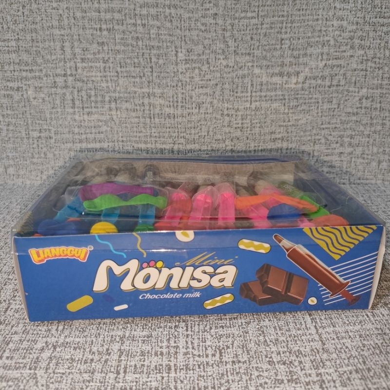 

[1 box] Lianggui Mini Monisa Chocolate Milk Snack Camilan Anak Terlaris Termurah Terlengkap Harga Grosir