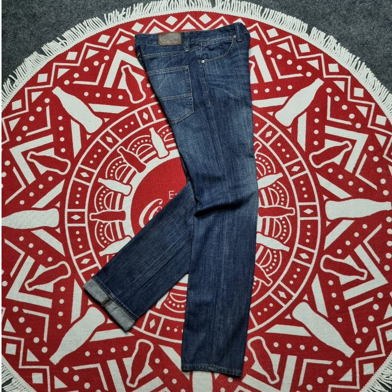 Jeans denim Basic 1980 celana panjang