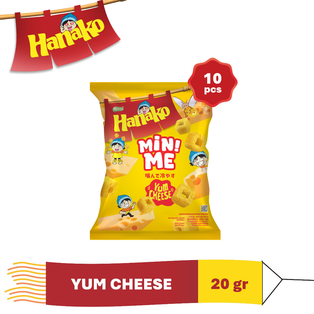 

Hanako Snack Mini Me Yum Cheese 10 x 20 gr