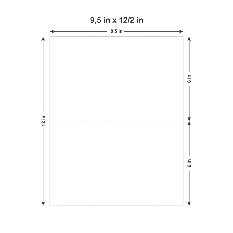 

Continuous Form 9.5" x 12"/2 - 1 ply 80g tanpa perforasi dan pinhole