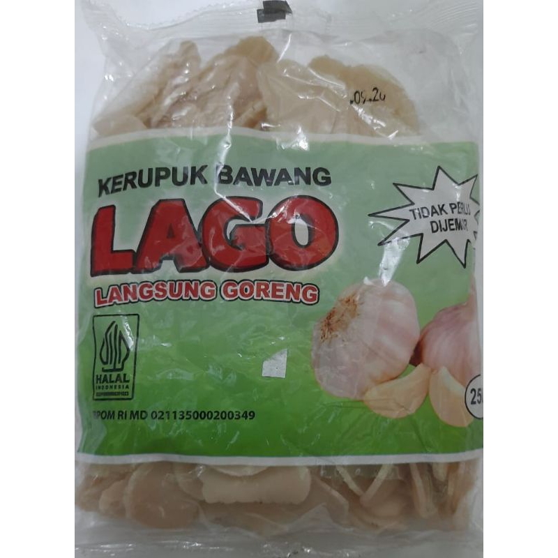 

[REPACK 50 gr] Kerupuk Bawang LAGO - Langsung Goreng