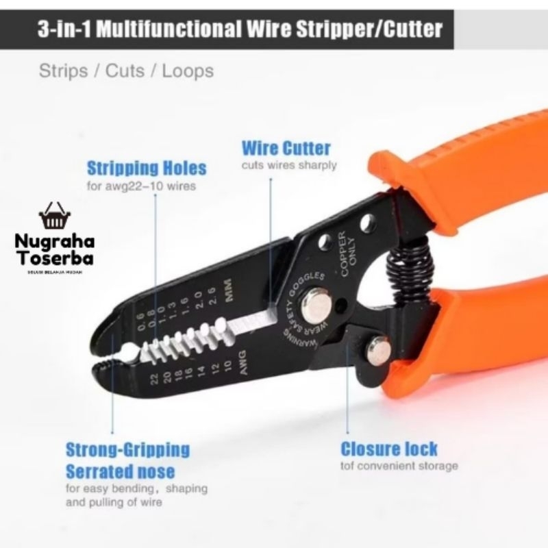 Tang Kupas Kabel Multifungsi