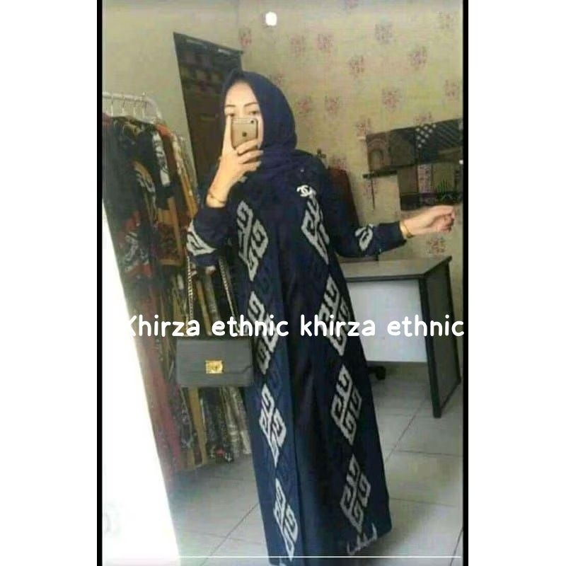 gamis tenun - gamis etnik - baju tenun - baju kondangan - baju pesta - gamis - tenun etnik