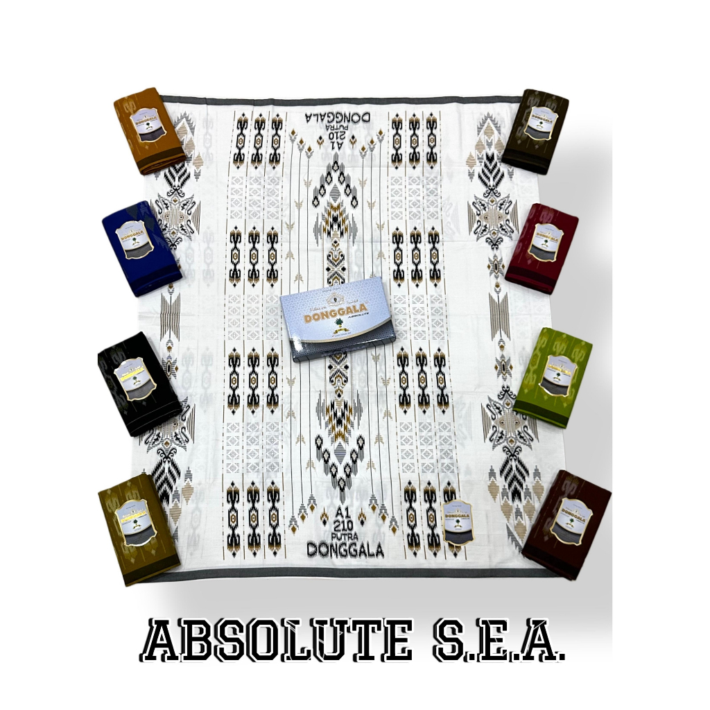 Sarung Donggala Putra motif SEA Absolute Produksi Habib Abdillah