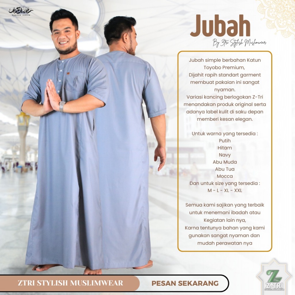jubah arab pria Jubah Premium Jubah Gamis Pria Keren Gamis Muslim Stylish