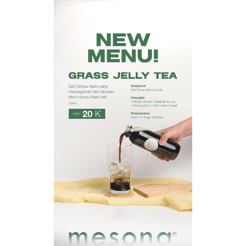 

Mesona Cincau Hitam Grass Jelly Tea (NEW MENU!)