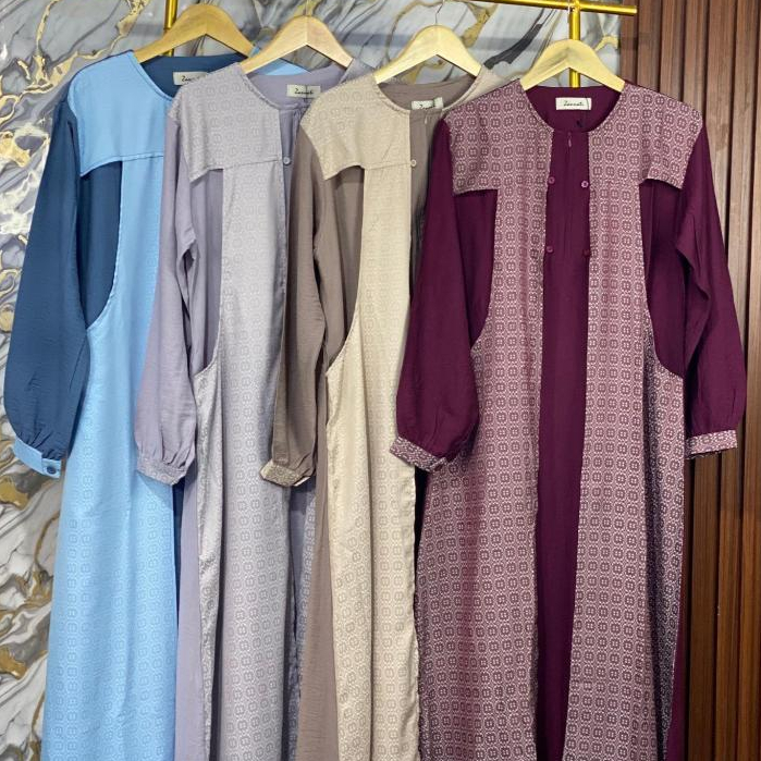 Kanza Dress  - Gamis Rompi - Galaxy Fashion Beji