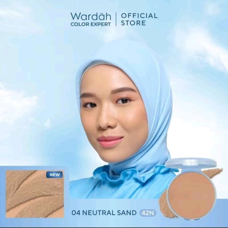 Wardah Refill Lightening Powder Foundation Light Feel 04 Natural Sand