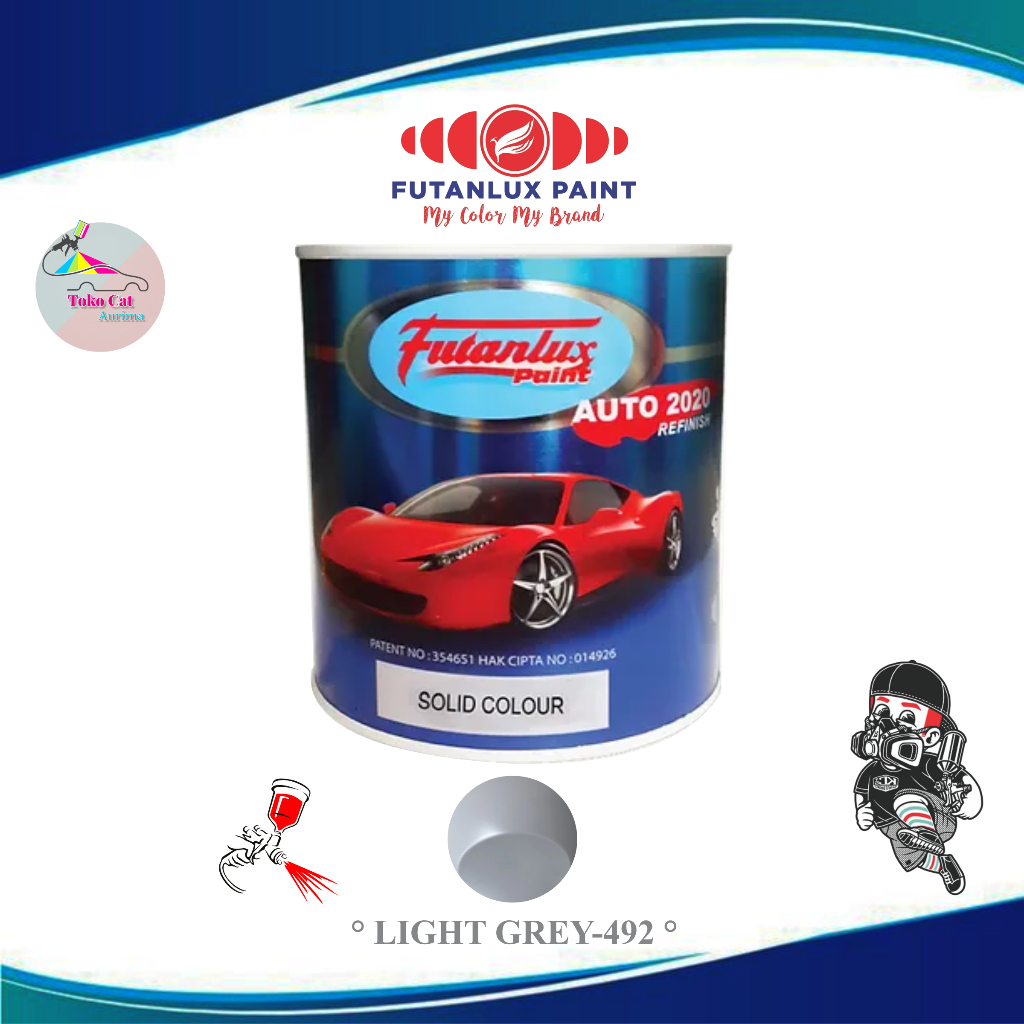 CAT DUCO FUTANLUX LIGHT GREY-492 CAT MOBIL MERK FUTANLUX 1LITER REPACK