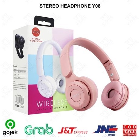 HEADPHONE BLUETOOTH HEADSET WIRELESS MACARON Y08
