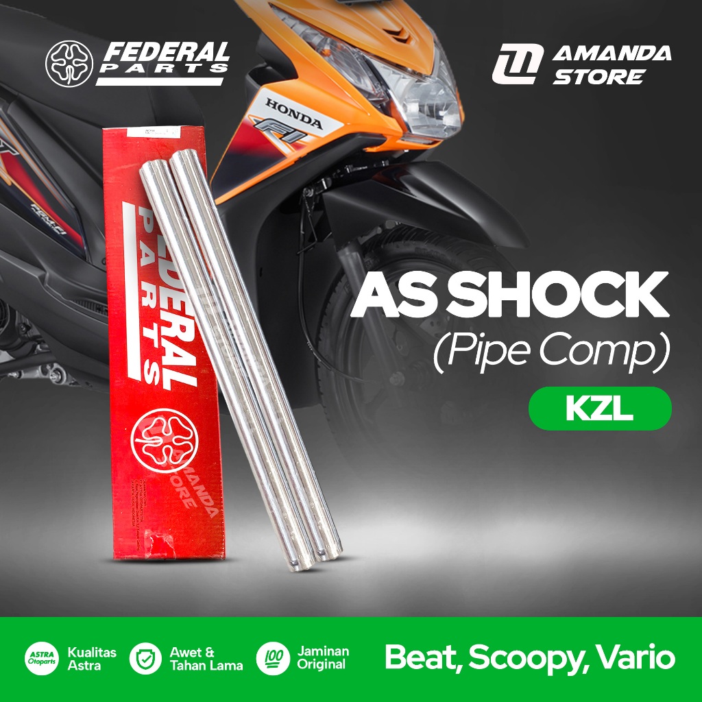 AS SHOCK Depan BeAT FI/eSP Scoopy Vario 125 Vario 150 LED (KZL) Original Federal Parts