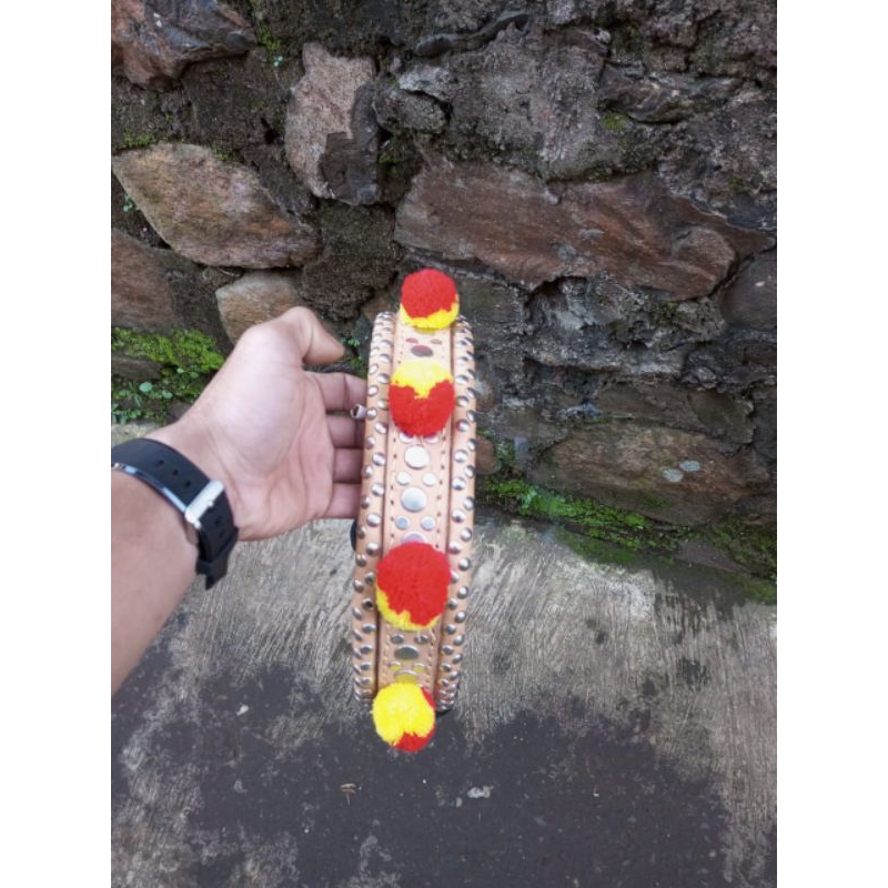 gongseng kalung domba kulit asli kuat tidak mudah rpbek