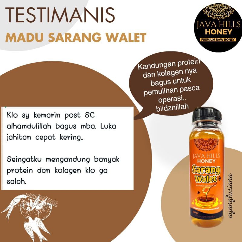 

Korzaln Java Hills Madu Sarang Walet Javahillshoney Asli 100% Madu Alami Sehat Regenerasi Sel Kulit