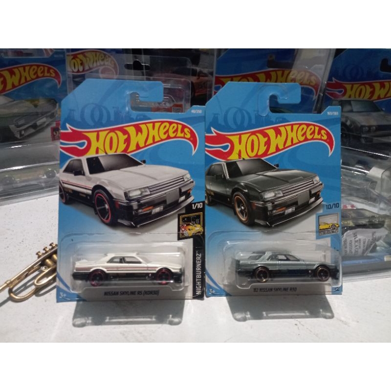 HOTWHEELS NISSAN SKYLINE R30 paket hot wheels nissan skyline r30 putih dan abu abu hotwheels jdm nis