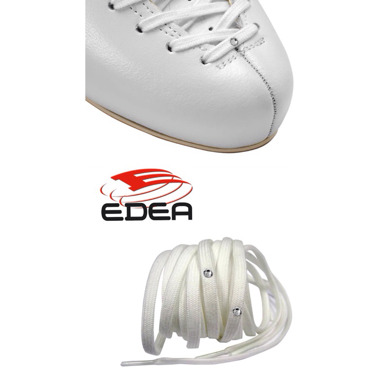 Edea Figure Skating Laces Swarovski Crystal size 260 for 245-260 Tali Sepatu seluncur es Ice skating