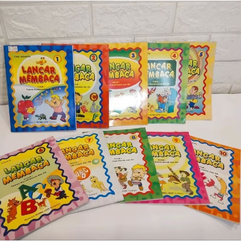Buku Anak Membaca Lancar Membaca Jilid 1-10
